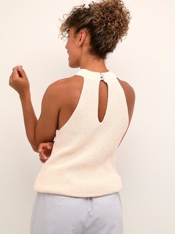 Cream Knitted top 'Hami' in Beige