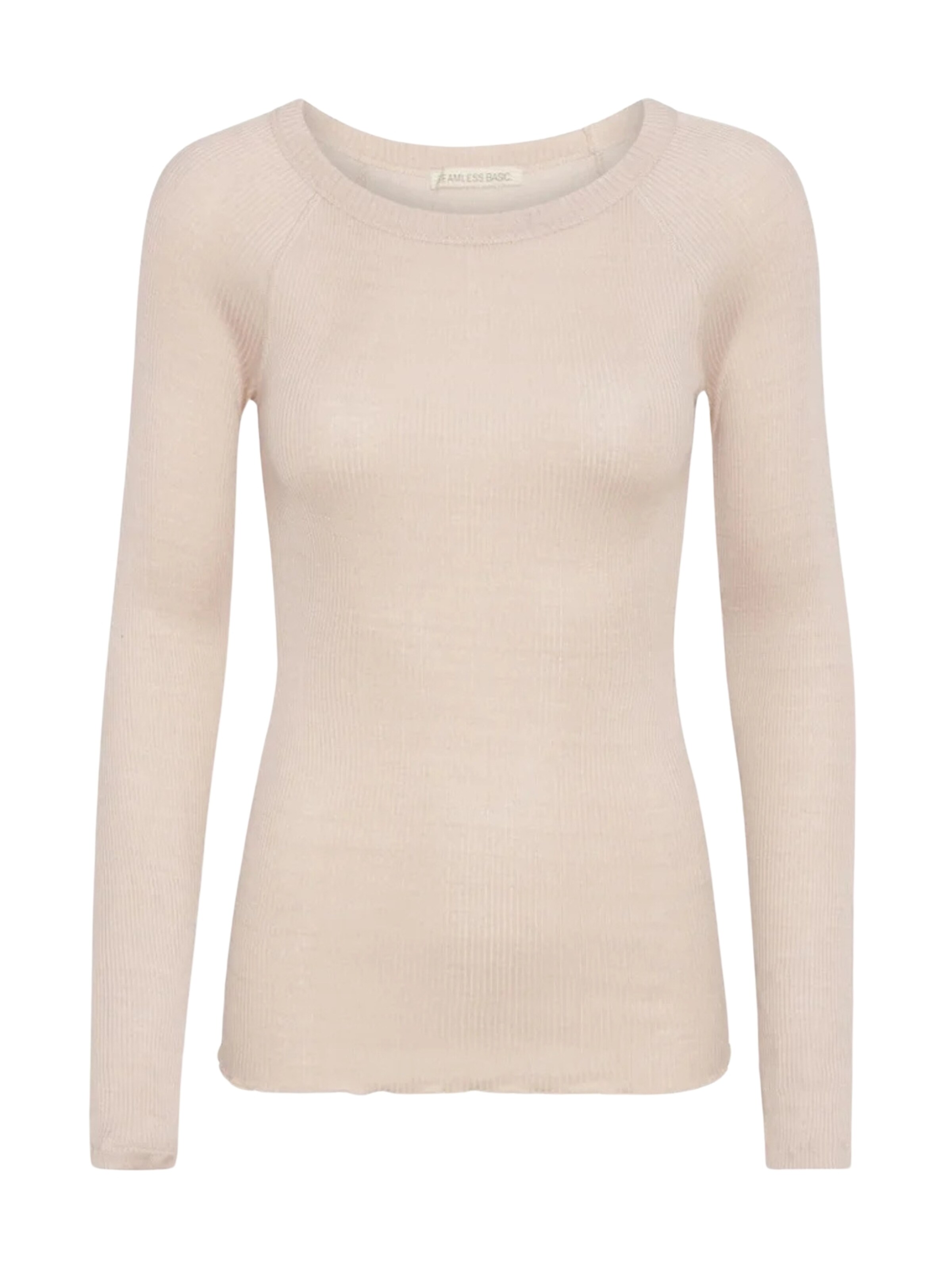 Seamless Basic Pullover i beige: forside