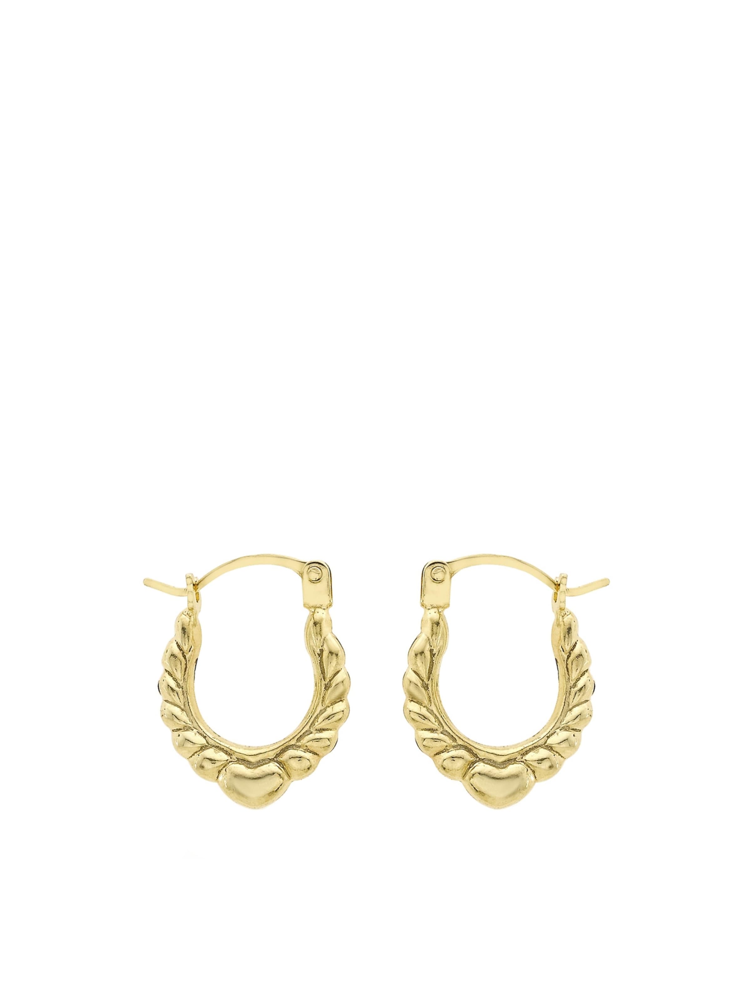 Lucardi Oorbellen 'Klassisch' in Goud: voorkant