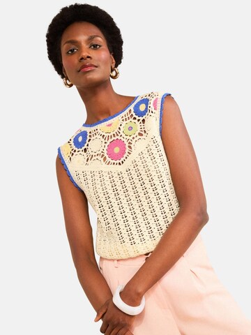 love & roses Gebreide top in Beige: voorkant