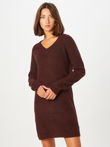 PIECES Knitted dress 'Ellen' in Red: front