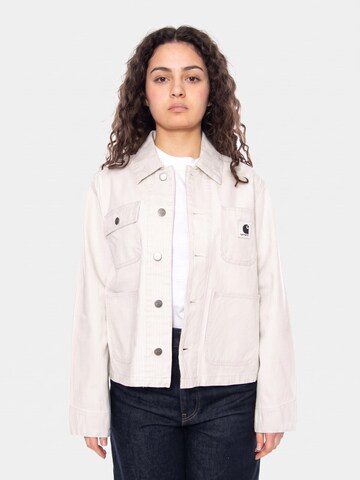 Carhartt WIP Kurtka przejściowa 'W' Mercer Chore Coat Mercer Stripe, Graphite' w kolorze beżowy
