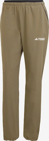 Regular Pantalon outdoor 'Lifeflex' ADIDAS TERREX en vert : devant