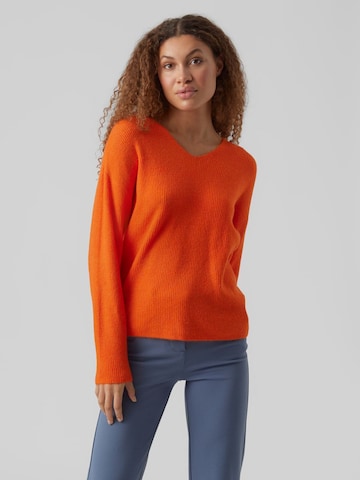 VERO MODA Sweater in Orange: front