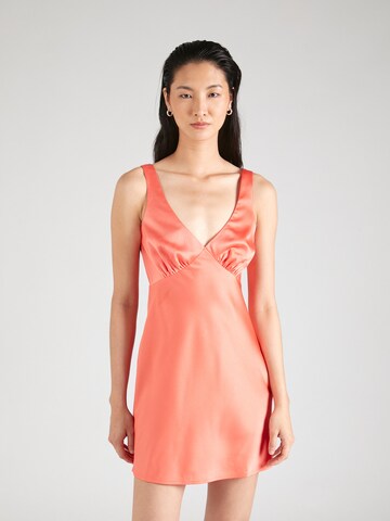 Robe de cocktail Nasty Gal en orange : devant