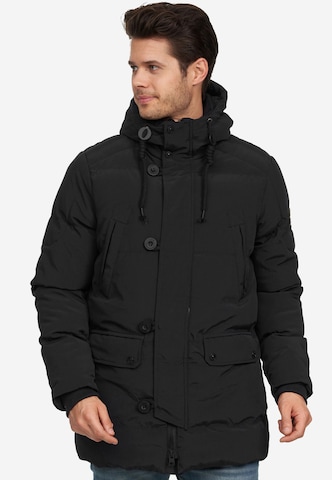 BRAVE SOUL Winter Jacket 'Bilturn' in Black: front