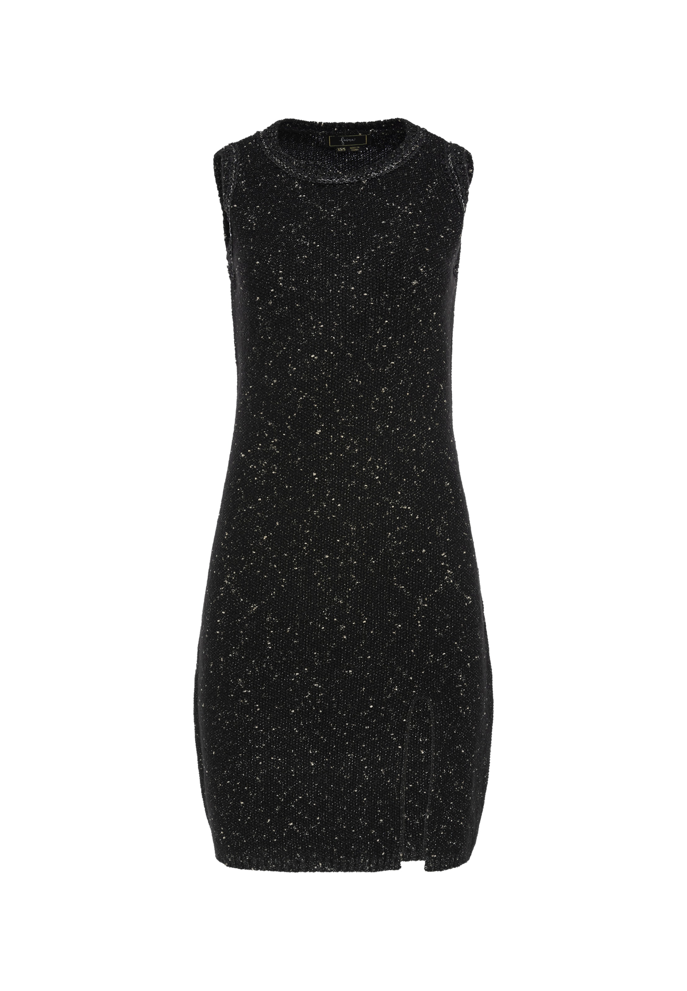 faina - Vestido de bainha em preto: frente