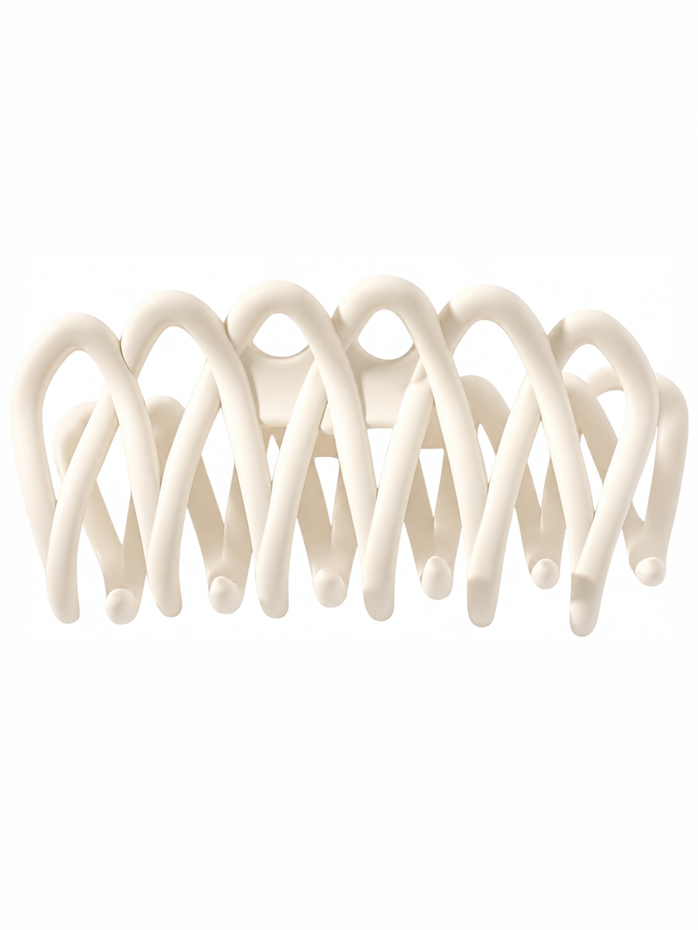 soho Hair accesoires Hajékszerek 'Olive Hair Claw - White' - fehér: elől