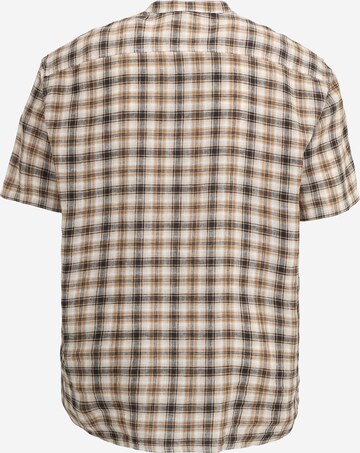 s.Oliver Men Big Sizes Regular fit Button Up Shirt in Brown