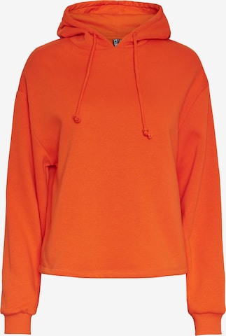 PIECES Sweatshirt 'Chilli' in Orange: front