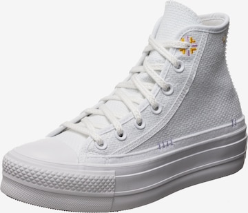 CONVERSE Sneakers hoog 'Chuck Taylor Lift' in Wit: voorkant