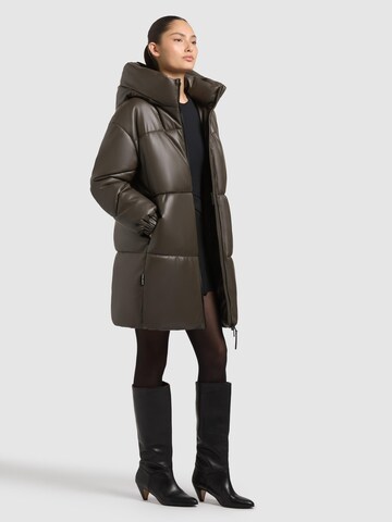 khujo Wintermantel 'Lorsa' in Braun