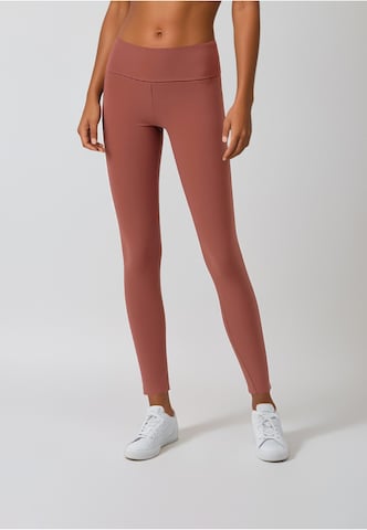 Skinny Leggings rethinkit studios en rouge : devant