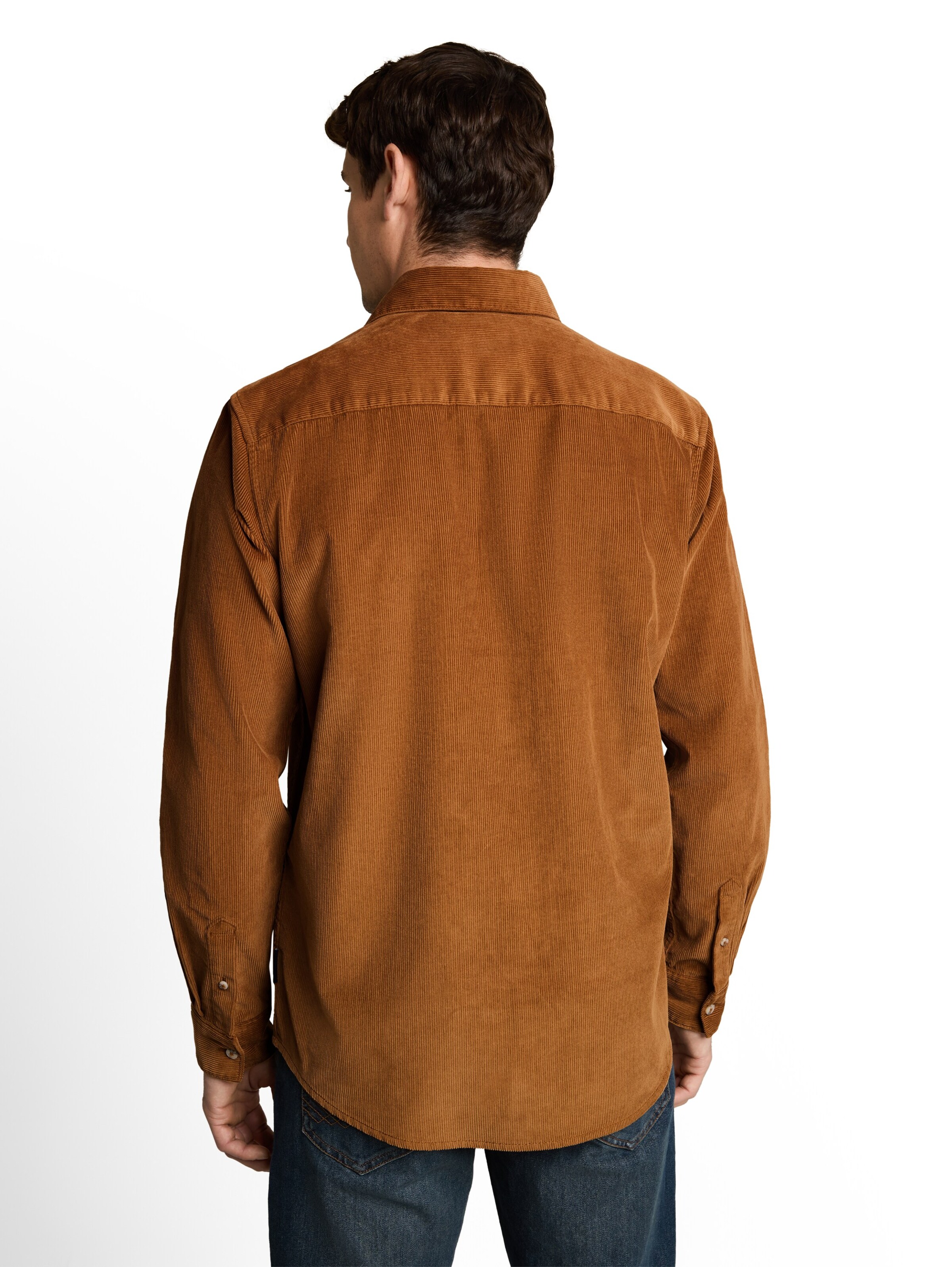 TOM TAILOR Regular fit Overhemd in Bruin