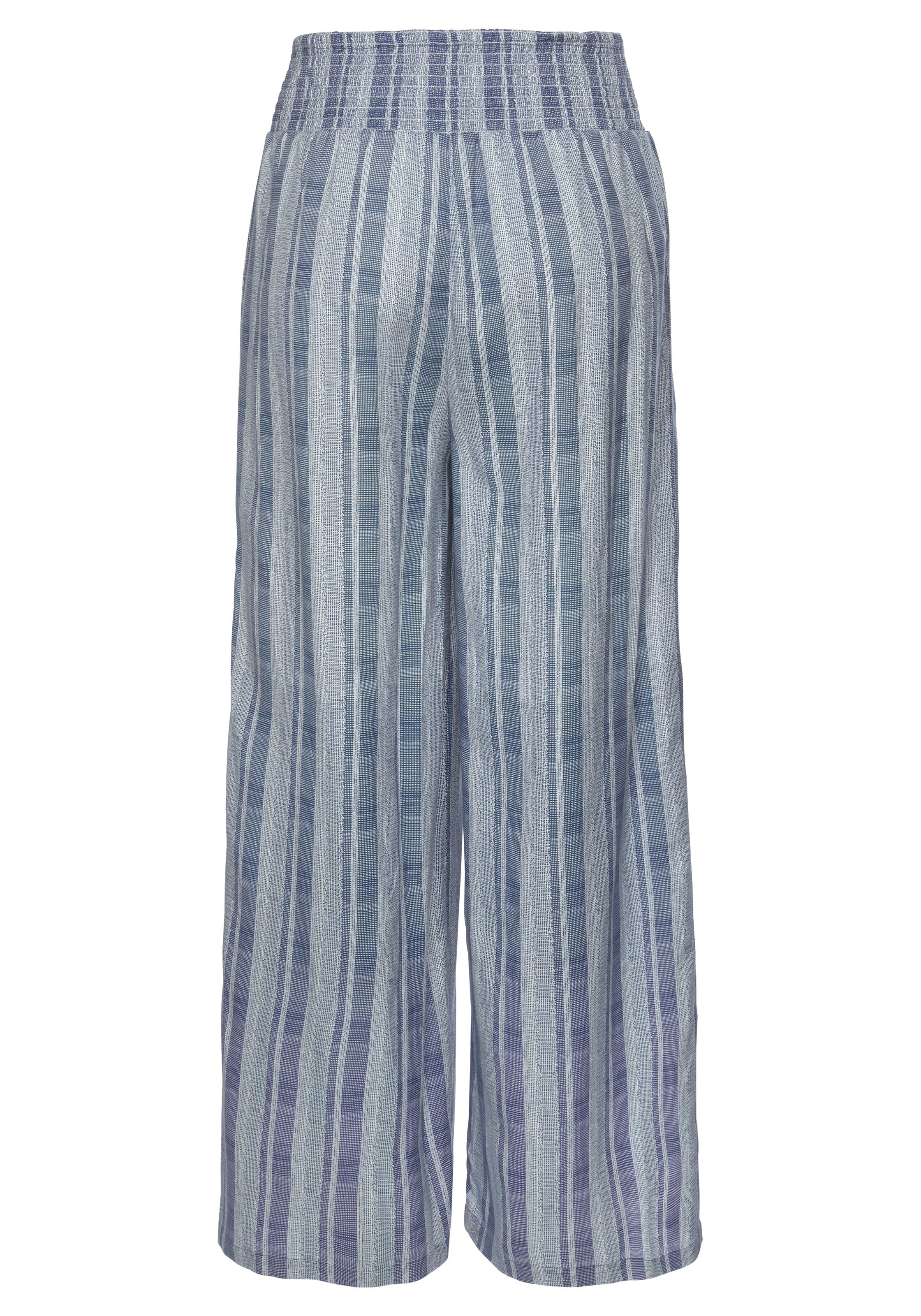 LASCANA Široke hlačnice Hlače | modra barva