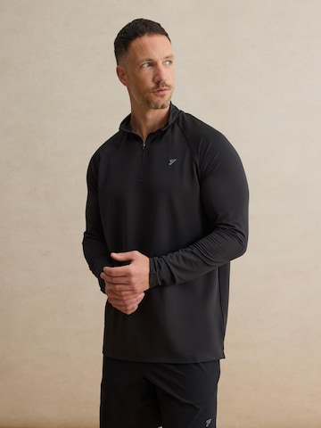 DAN FOX APPAREL Λειτουργικό μπλουζάκι 'Ivan' σε μαύρο: μπροστά