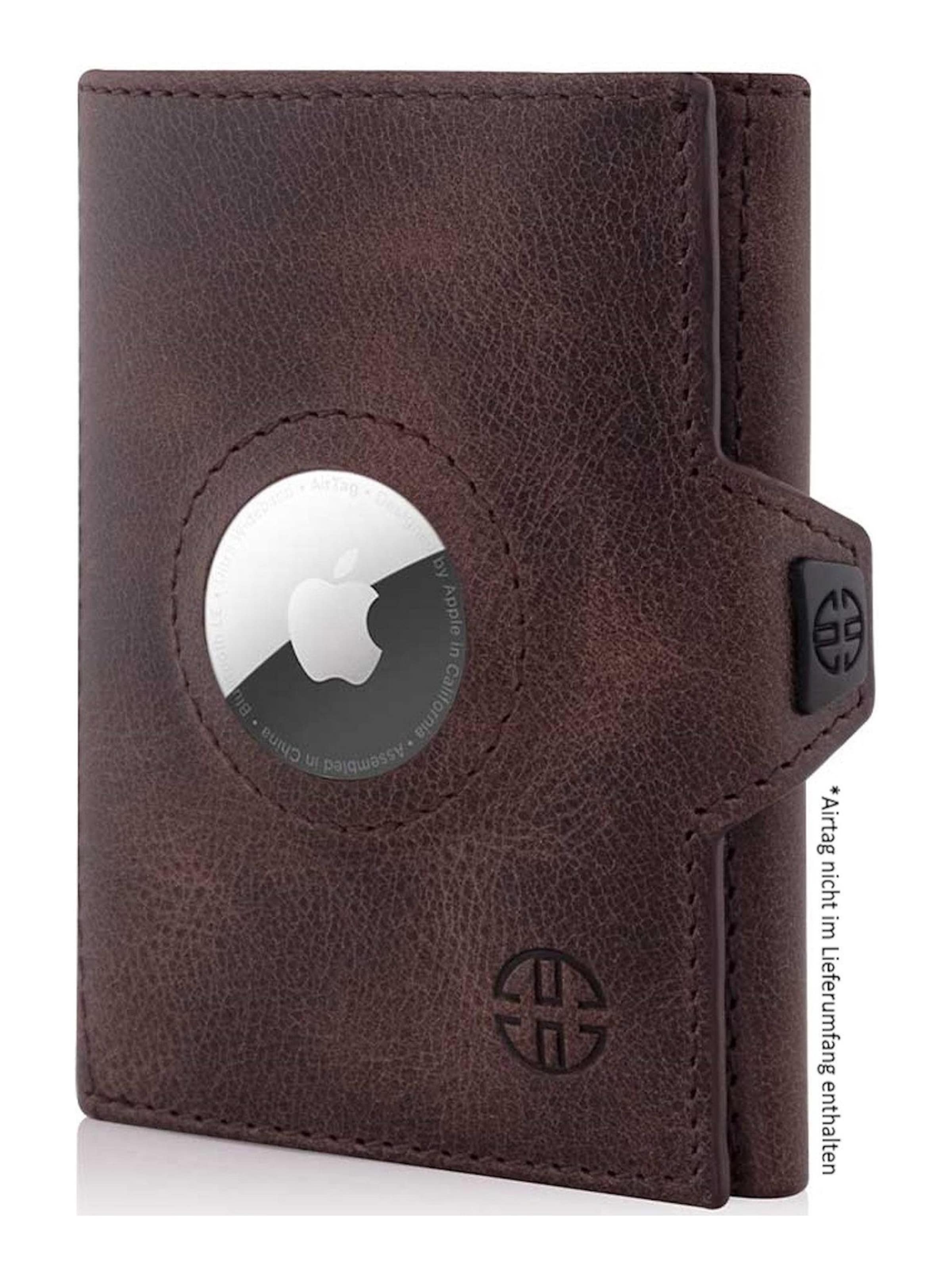 Trusador Wallet 'Verona AirTag' in Brown: front