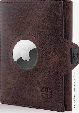 Trusador Wallet 'Verona AirTag' in Brown: front
