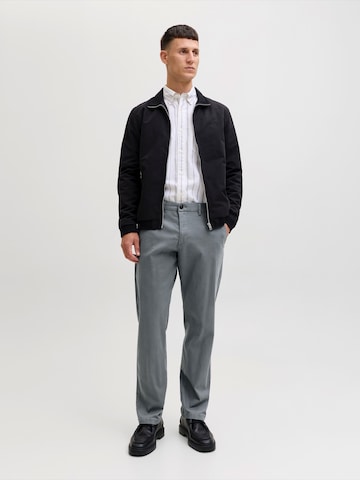 JACK & JONES Loosefit Lærredsbukser 'JPSTKane Dylan' i grå