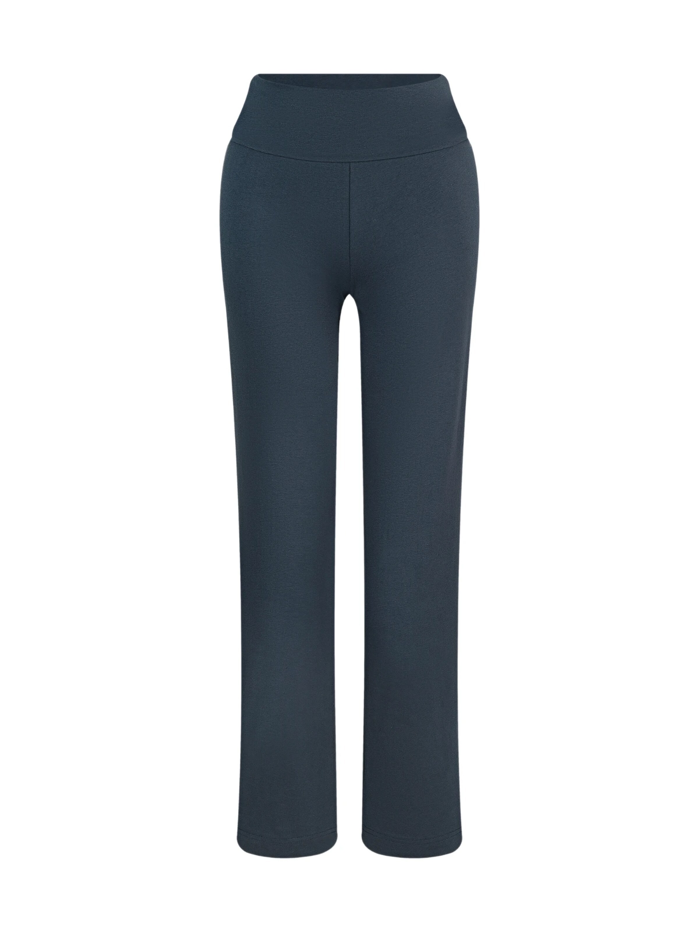 Leela COTTON Wide leg Pants 'Damen Bio-Baumwoll Komforthose' in Blue: front