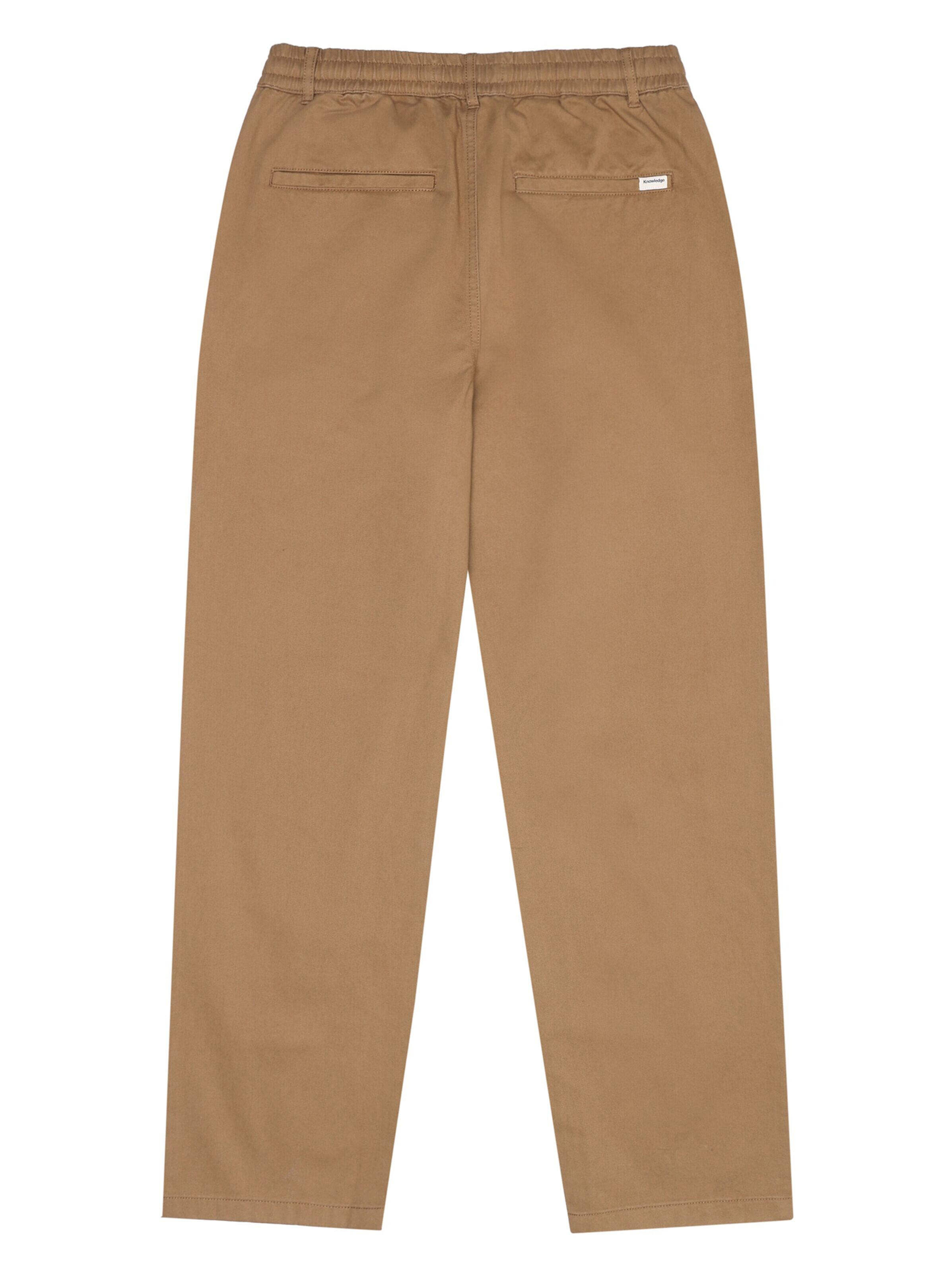 KnowledgeCotton Apparel Loosefit Hose 'Chloe' in Braun
