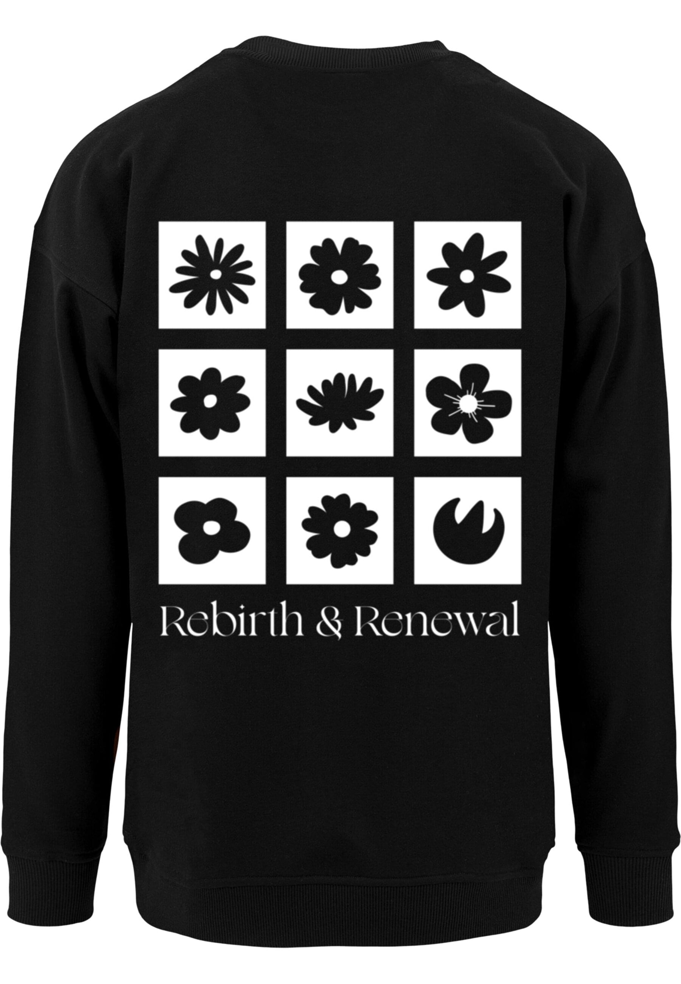 Merchcode Sweatshirt 'Rebirth And Renewal' in Black