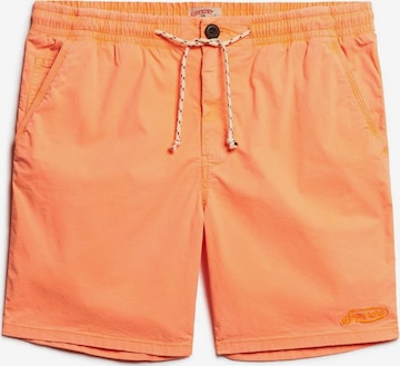 Superdry Regular Pants in Orange: front