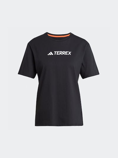 Sportiniai marškinėliai iš ADIDAS TERREX, spalva – juoda / balta, Prekių apžvalga