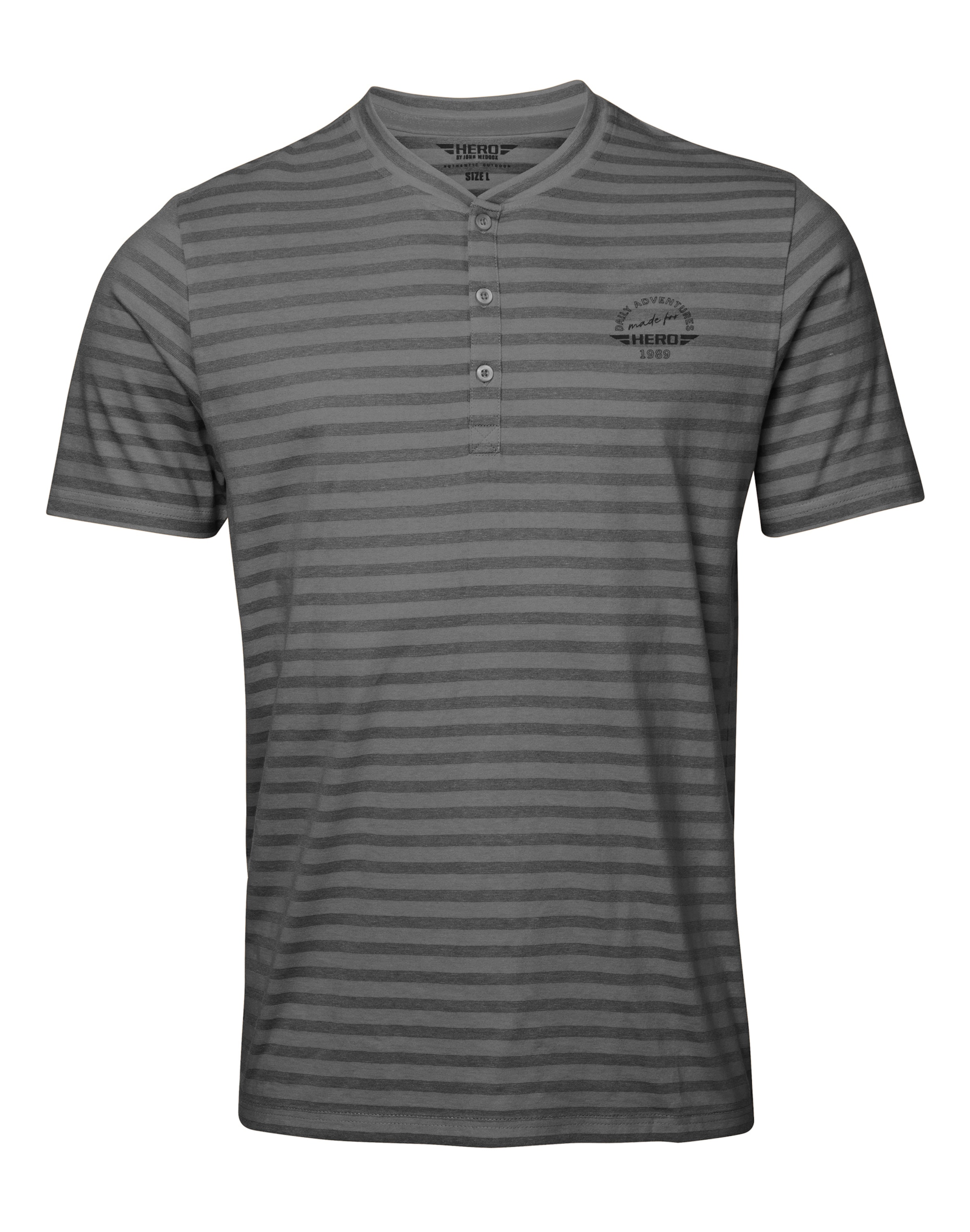 T-Shirt 'Henry' Hero en gris : devant