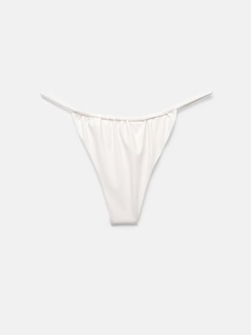 Pull&Bear Долнище на бански тип бикини в бяло