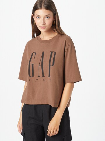 GAP Shirt in Bruin: voorkant