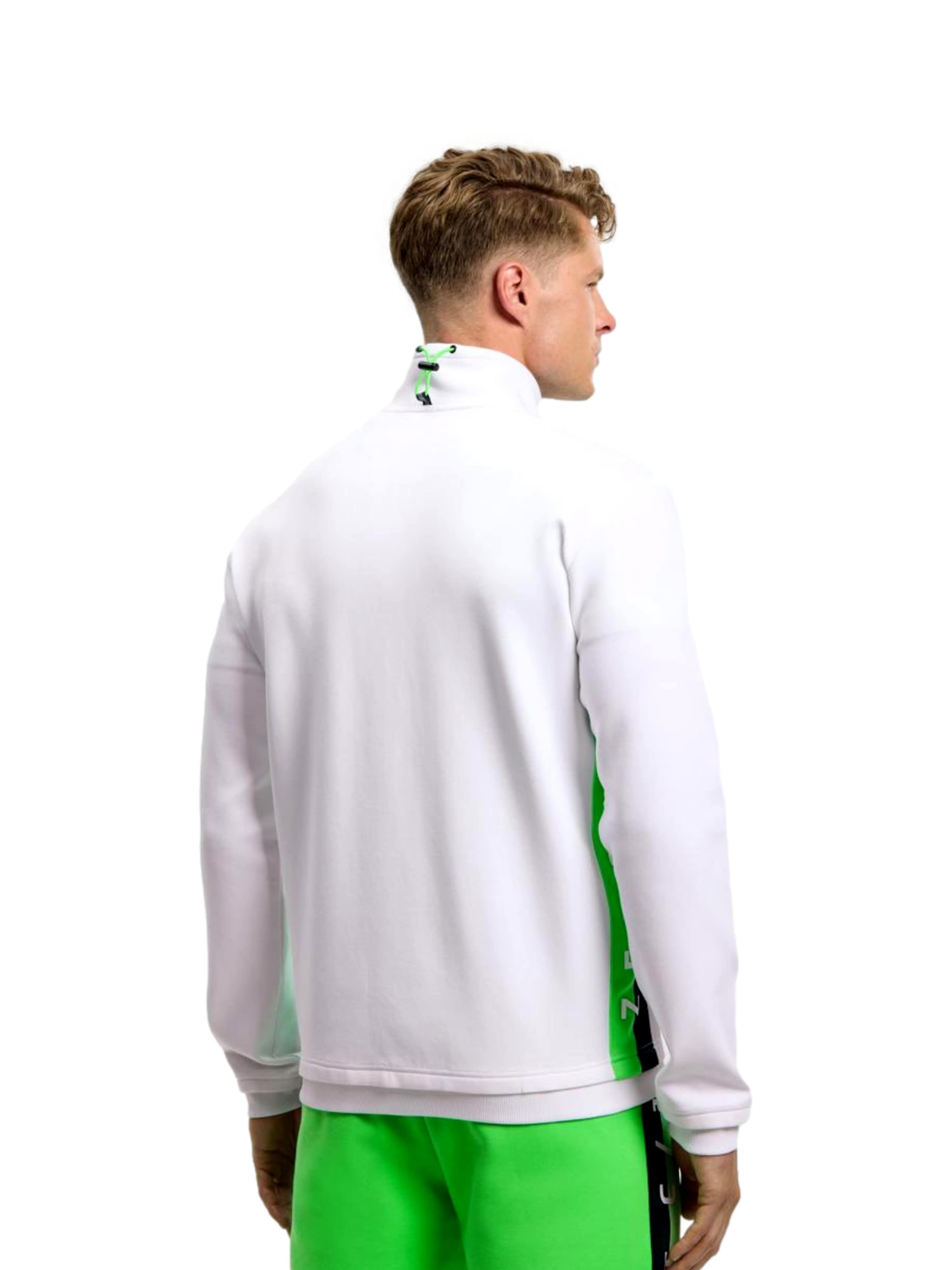 CAMP DAVID Sweat jacket 'Game.Set.Match' in White
