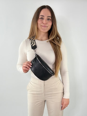 lePelou Fanny Pack 'SERENA medium' in Black