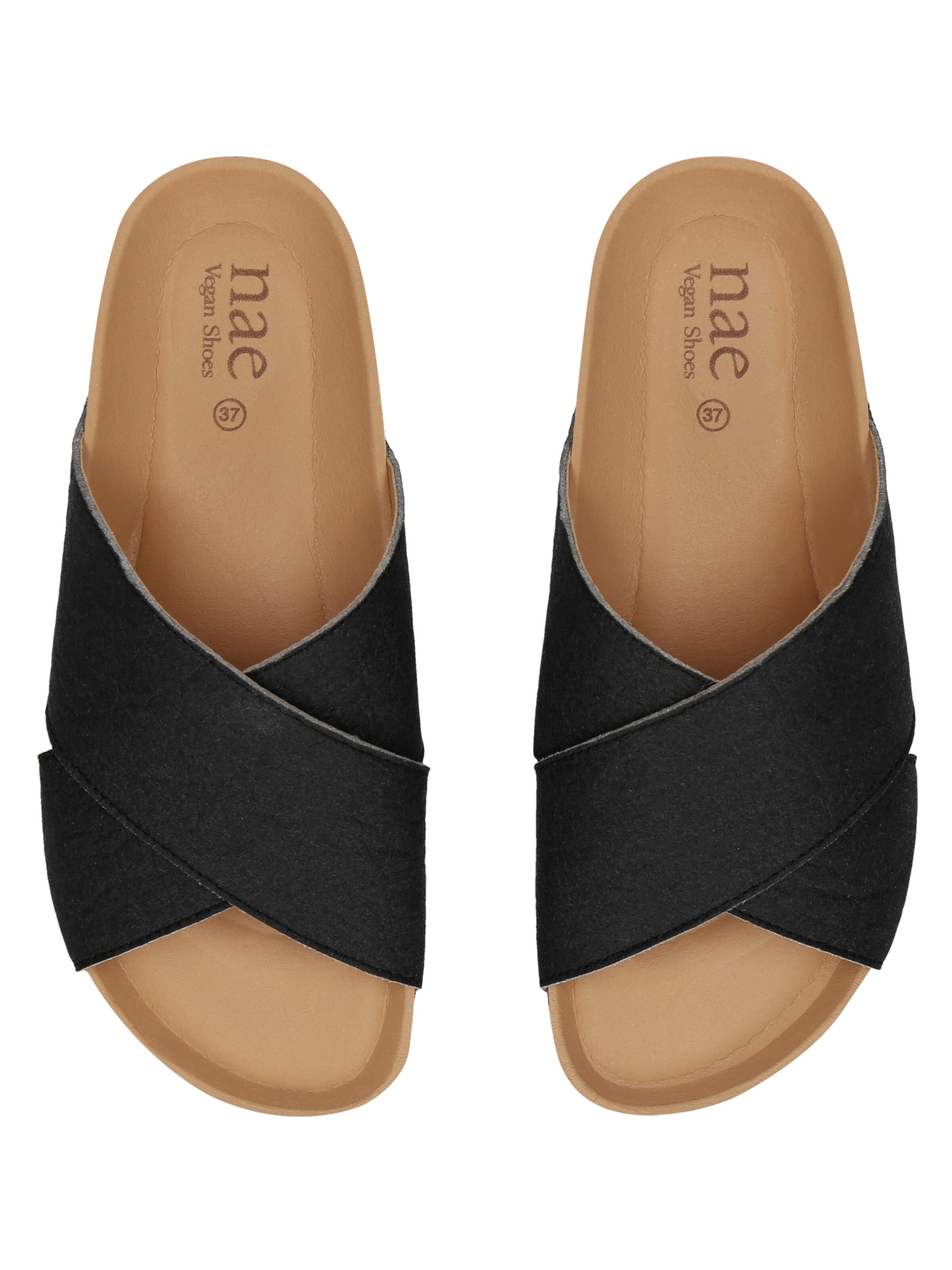nae Vegan Shoes Pantofle 'Tupai' – černá