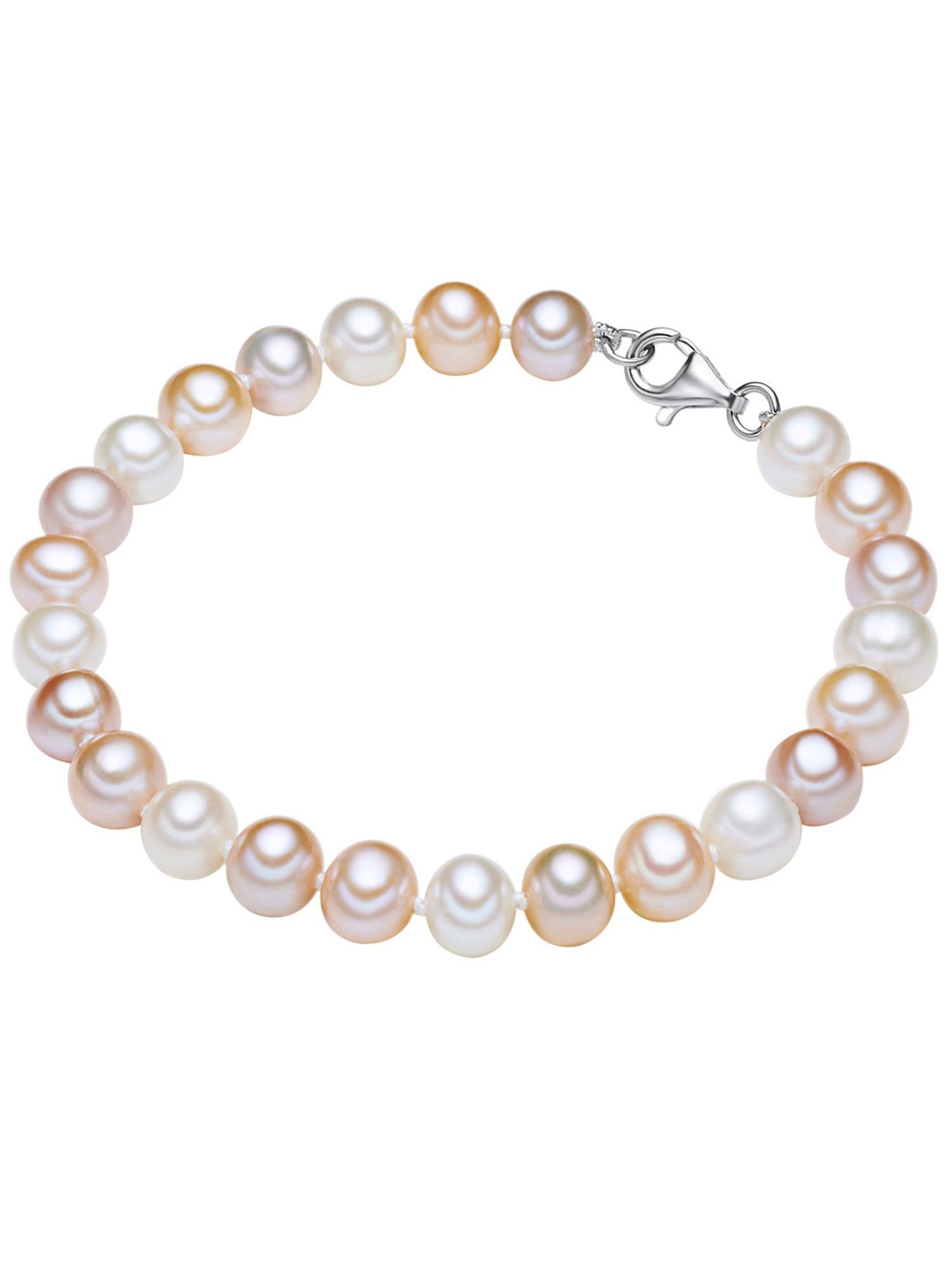 Valero Pearls Bracelet in Beige: front