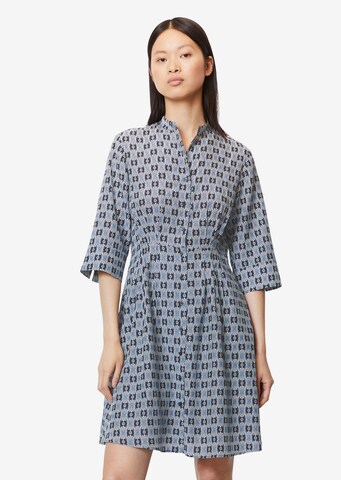 Marc O'Polo Shirt Dress in Blue: front