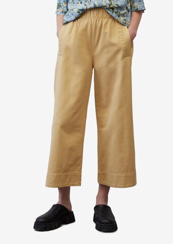 Wide Leg Pantalon Marc O'Polo DENIM en beige : devant