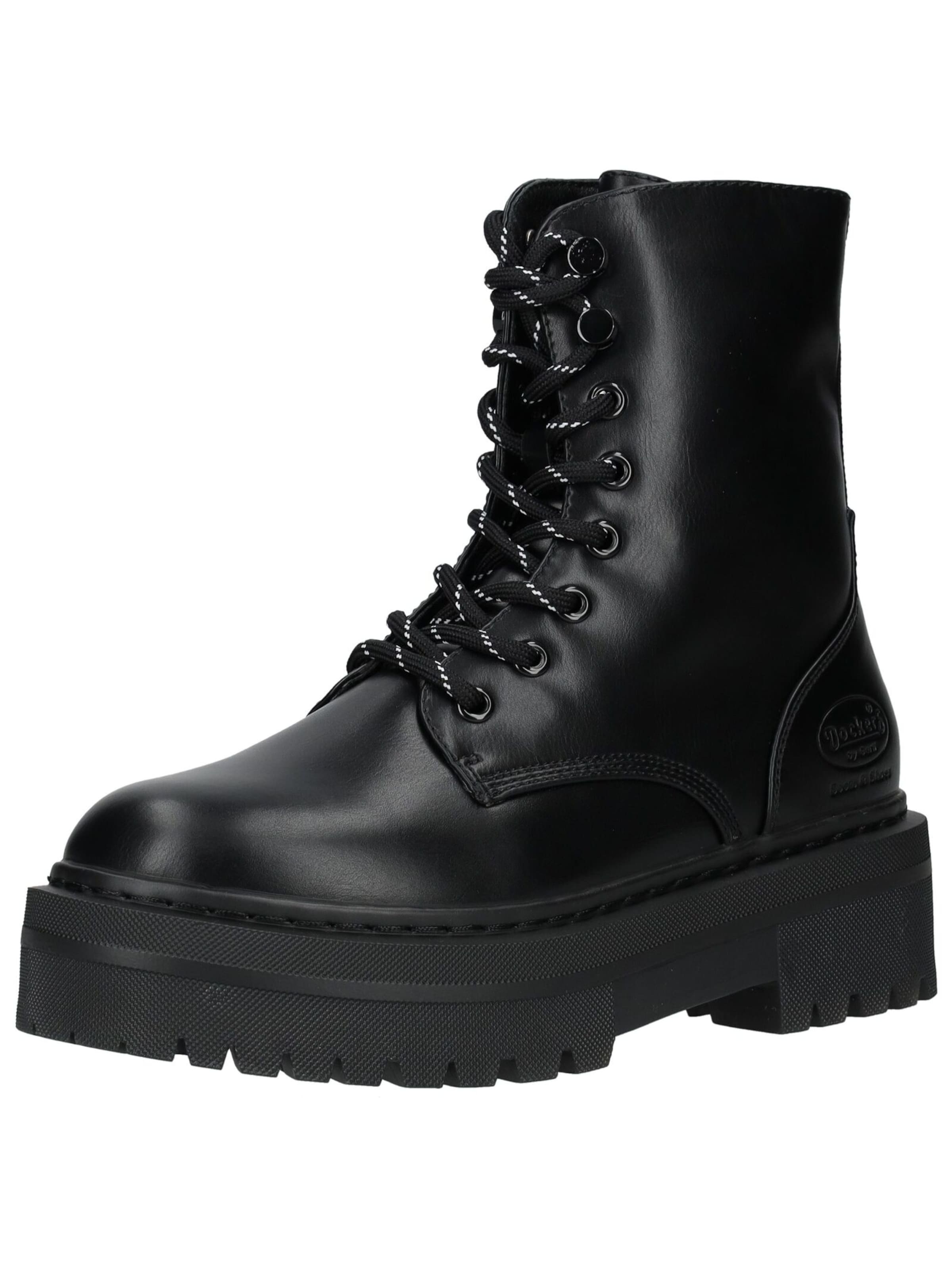 Dockers by Gerli Lace-up bootie in Black: front