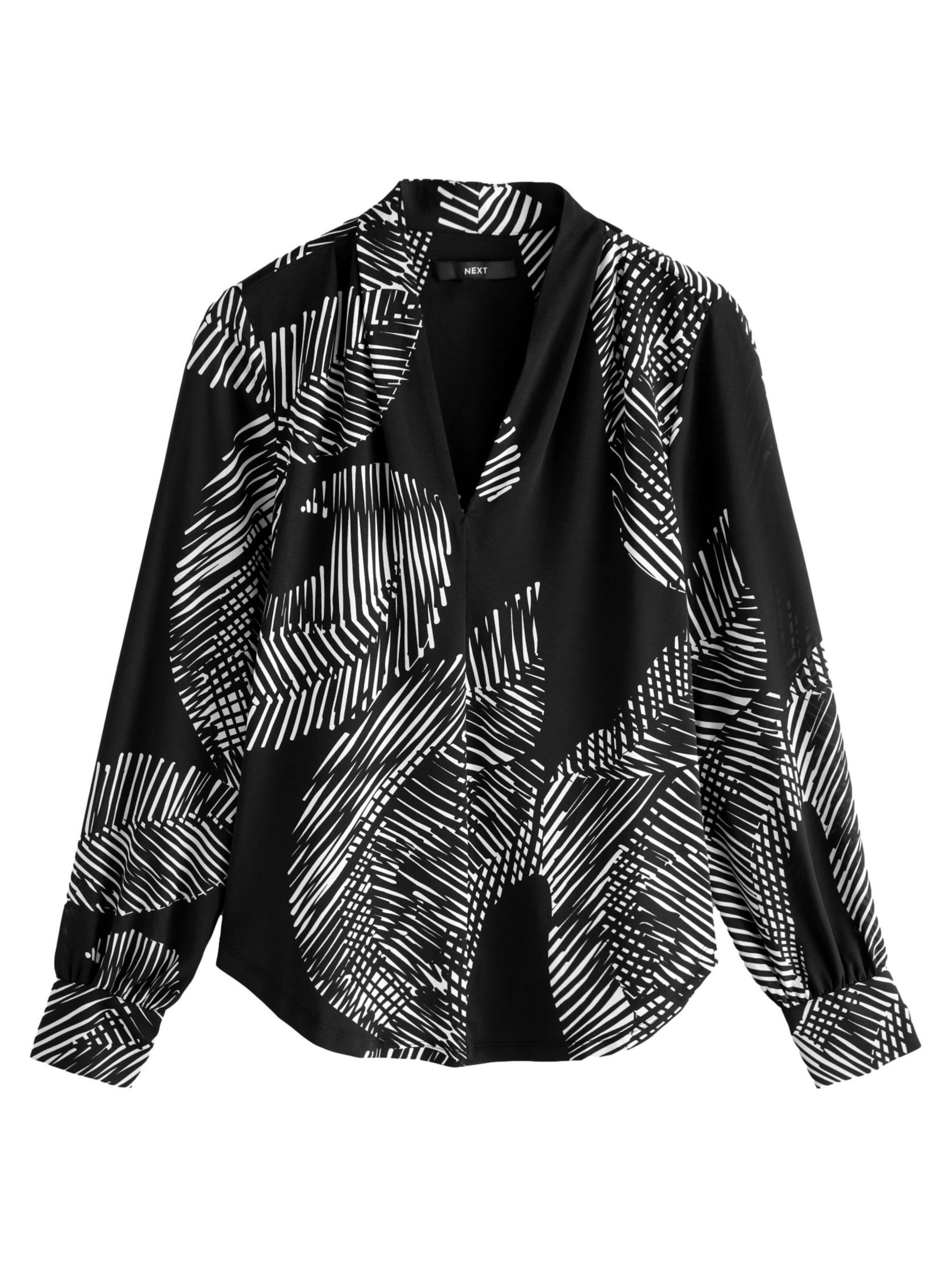Next Blúz - fekete: elől