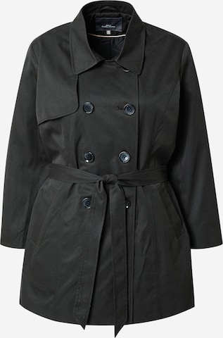 Cappotto di mezza stagione 'CARVALERIE' di ONLY Carmakoma in nero: frontale