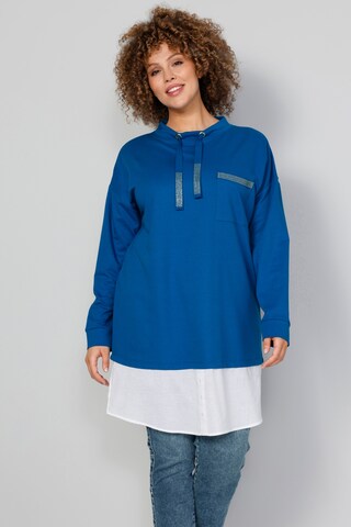 Sweat-shirt MIAMODA en bleu : devant