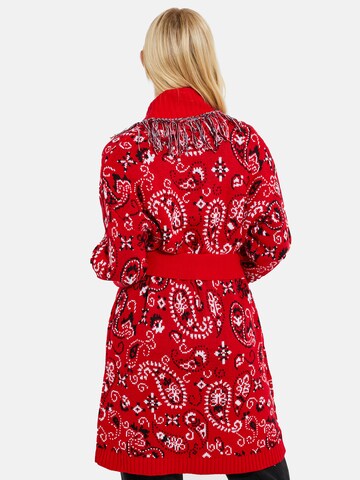 Threadbare Knit cardigan in Red