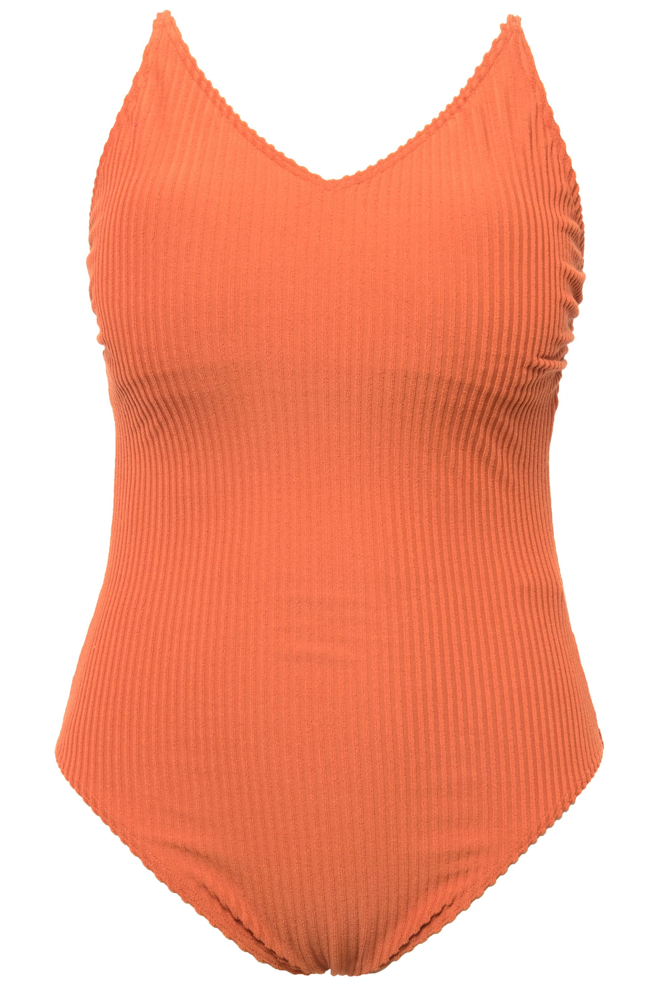 Studio Untold Triangel Badeanzug in Orange: Vorderseite