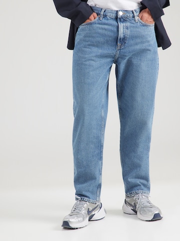 Samsøe Samsøe - Tapered Calças de ganga 'Cosmo' em azul: frente
