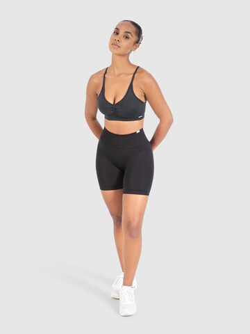 Bustier Soutien-gorge de sport 'Scrunch' Smilodox en noir