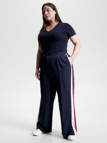 Tommy Hilfiger Curve Loose fit Pleat-Front Pants in Blue