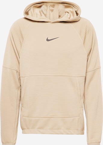 Sweat de sport NIKE en beige : devant