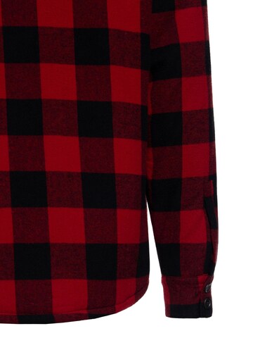King Kerosin Regular fit Button Up Shirt in Red