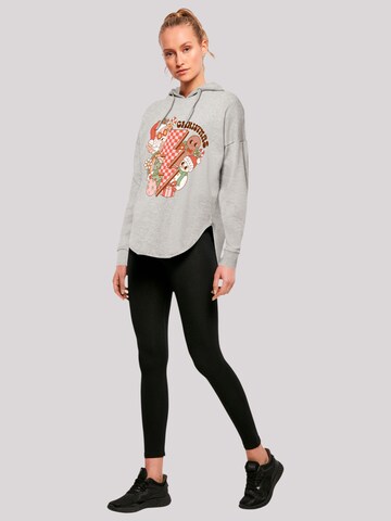 Sweat-shirt 'Groovy Christmas' F4NT4STIC en gris