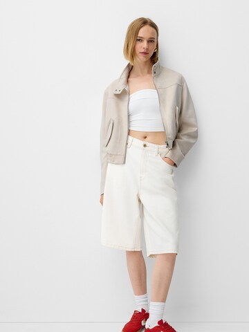 Veste mi-saison Bershka en beige